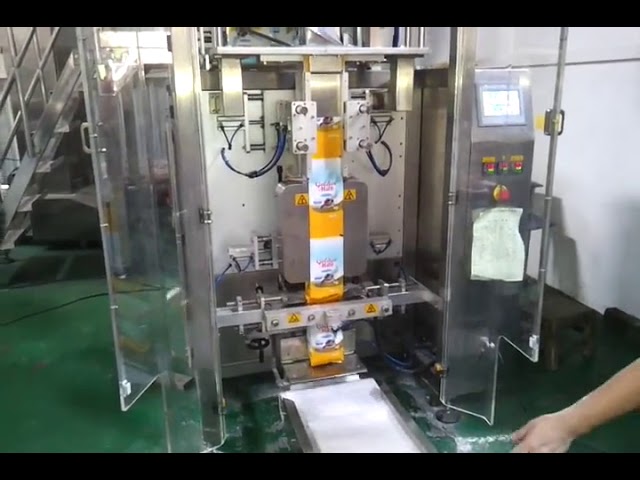 Fullt sjálfvirkt Formfylling Seal Powder Packaging Machine fyrir 1 kg hveiti eða kaffipakka með loki